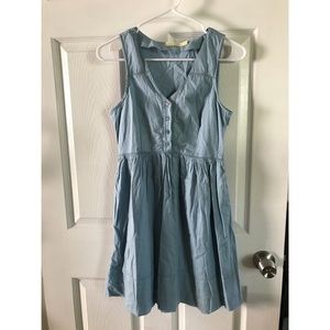 Pins And Needles/UO Lt. Blue Sleeveless Shirtdress
